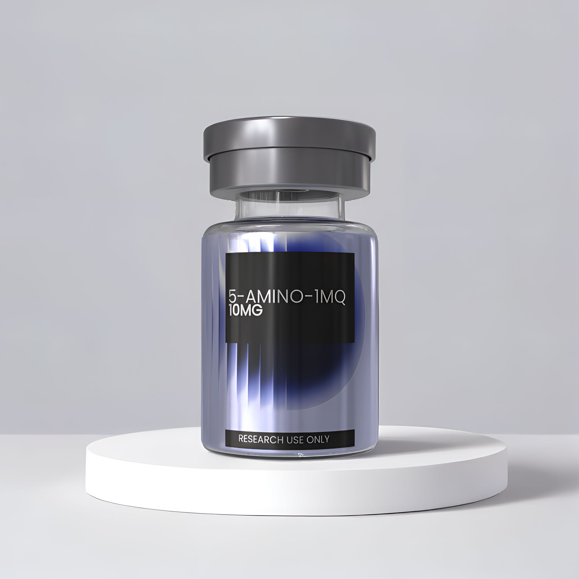 5-Amino-1MQ 10mg research peptide vial — DISSOLV LABS lyophilized ≥99% purity