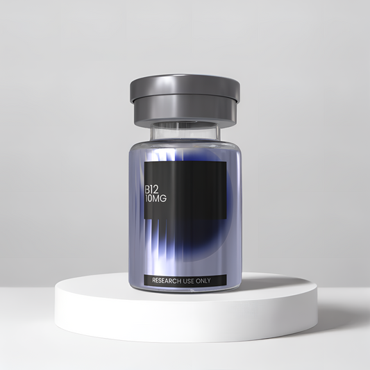 B12 10ml research peptide vial — DISSOLV LABS lyophilized ≥99% purity