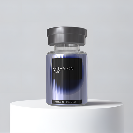 Epithalon 10mg research peptide vial — DISSOLV LABS lyophilized ≥99% purity
