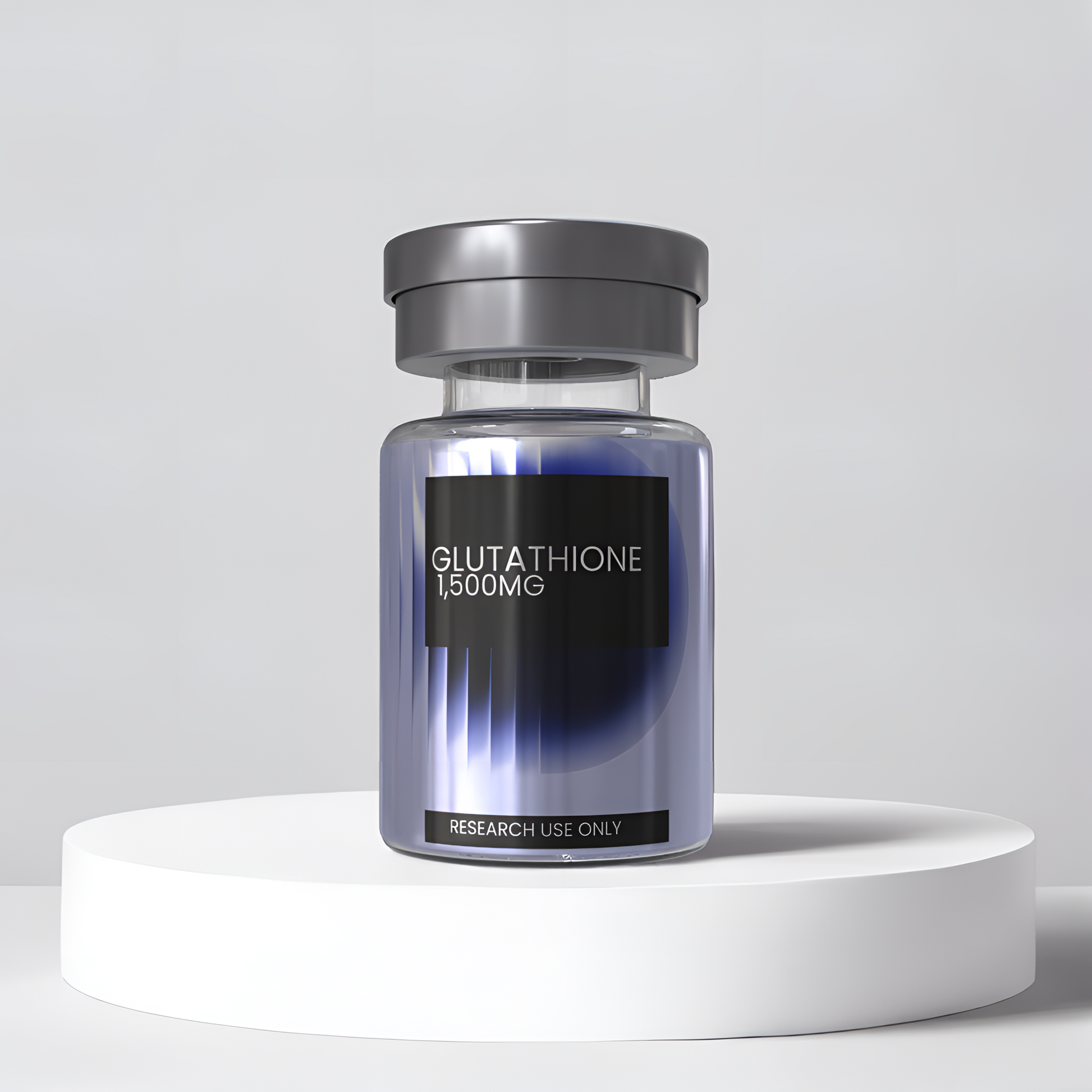 Glutathione 1500mg research peptide vial — DISSOLV LABS lyophilized ≥99% purity