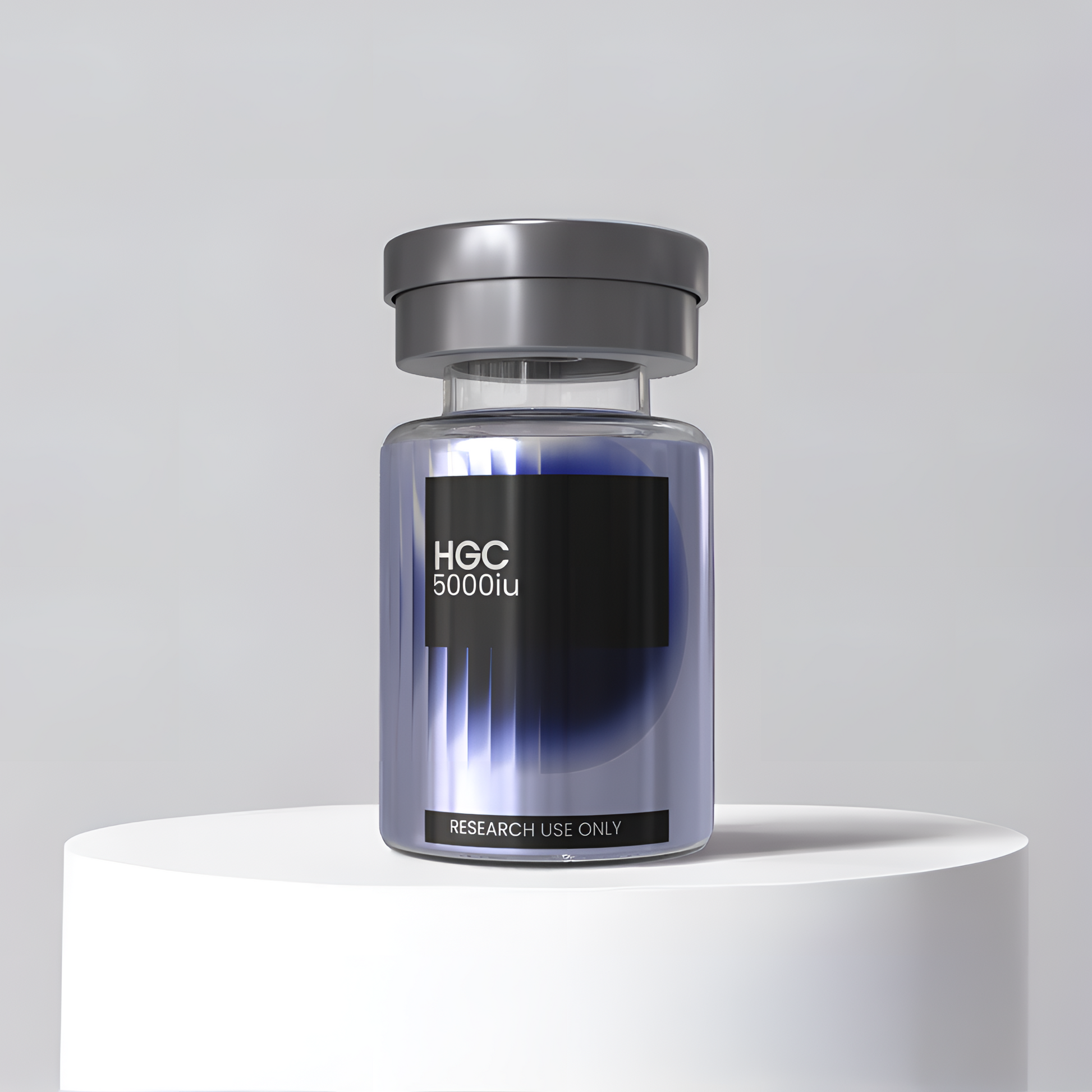 HCG 5000iu research peptide vial — DISSOLV LABS lyophilized ≥99% purity