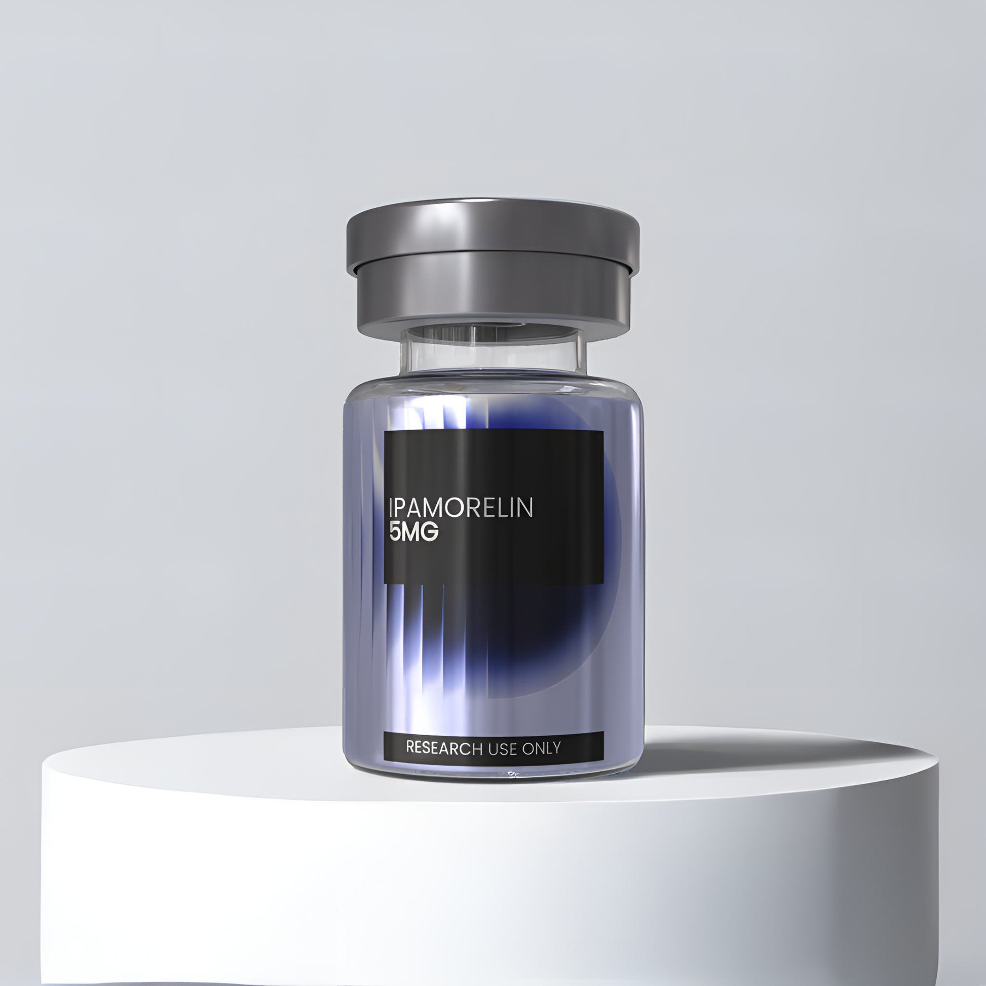 Ipamorelin 5mg research peptide vial — DISSOLV LABS lyophilized ≥99% purity