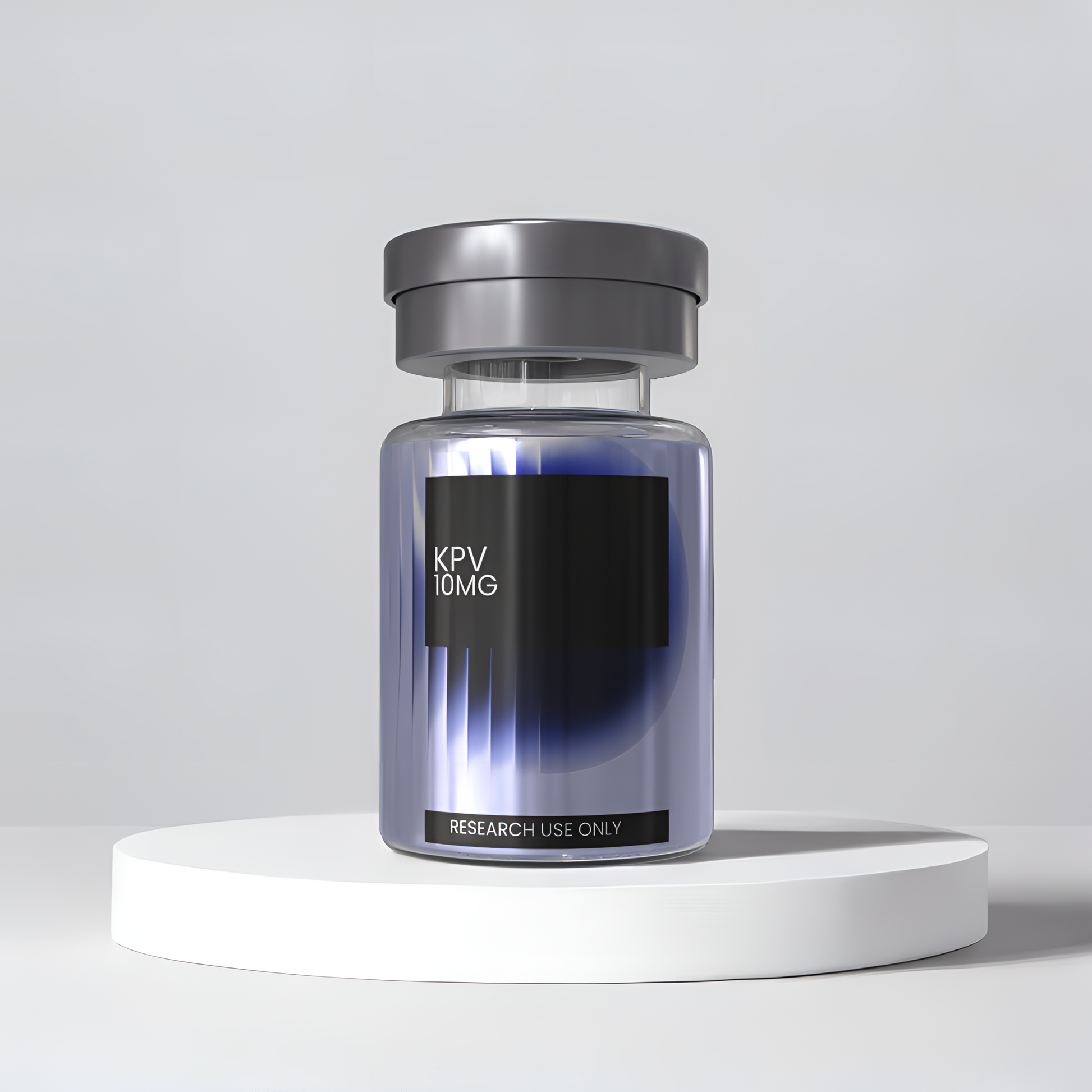 KPV 10mg research peptide vial — DISSOLV LABS lyophilized ≥99% purity