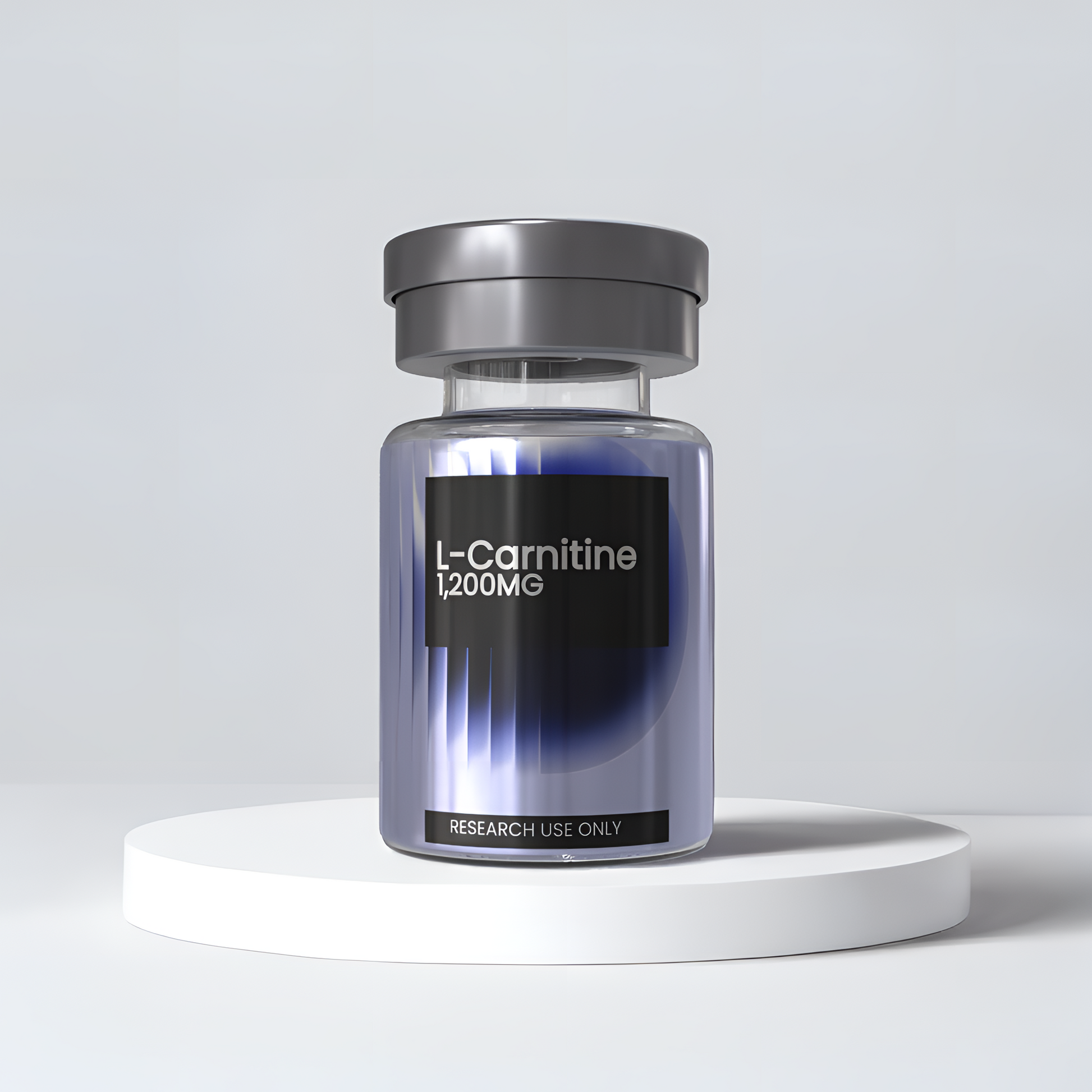L-Carnitine 1200mg research peptide vial — DISSOLV LABS lyophilized ≥99% purity