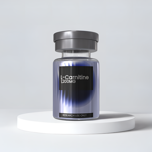 L-Carnitine 1200mg research peptide vial — DISSOLV LABS lyophilized ≥99% purity