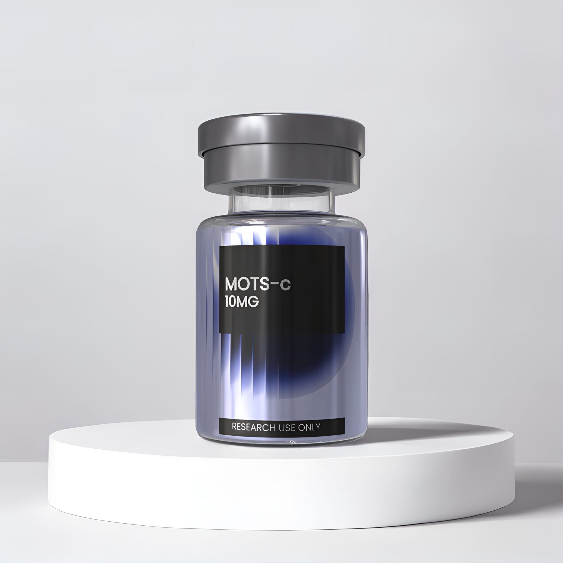 MOTS-c 10mg research peptide vial — DISSOLV LABS lyophilized ≥99% purity