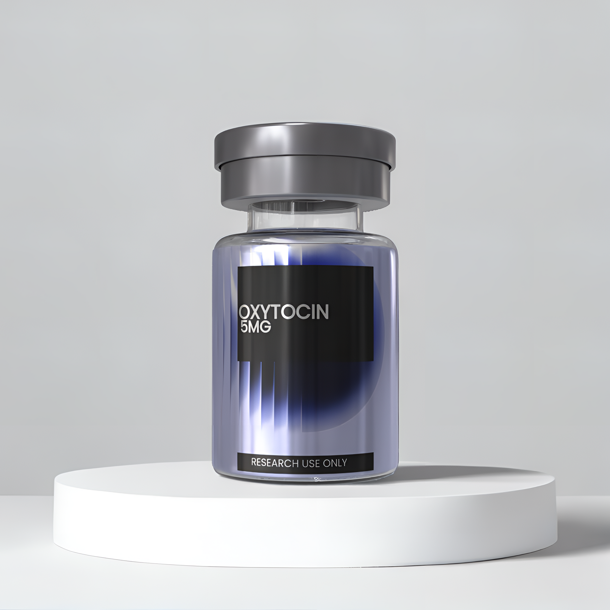Oxytocin 5mg research peptide vial — Dissolv Labs lyophilized powder, ≥99% purity
