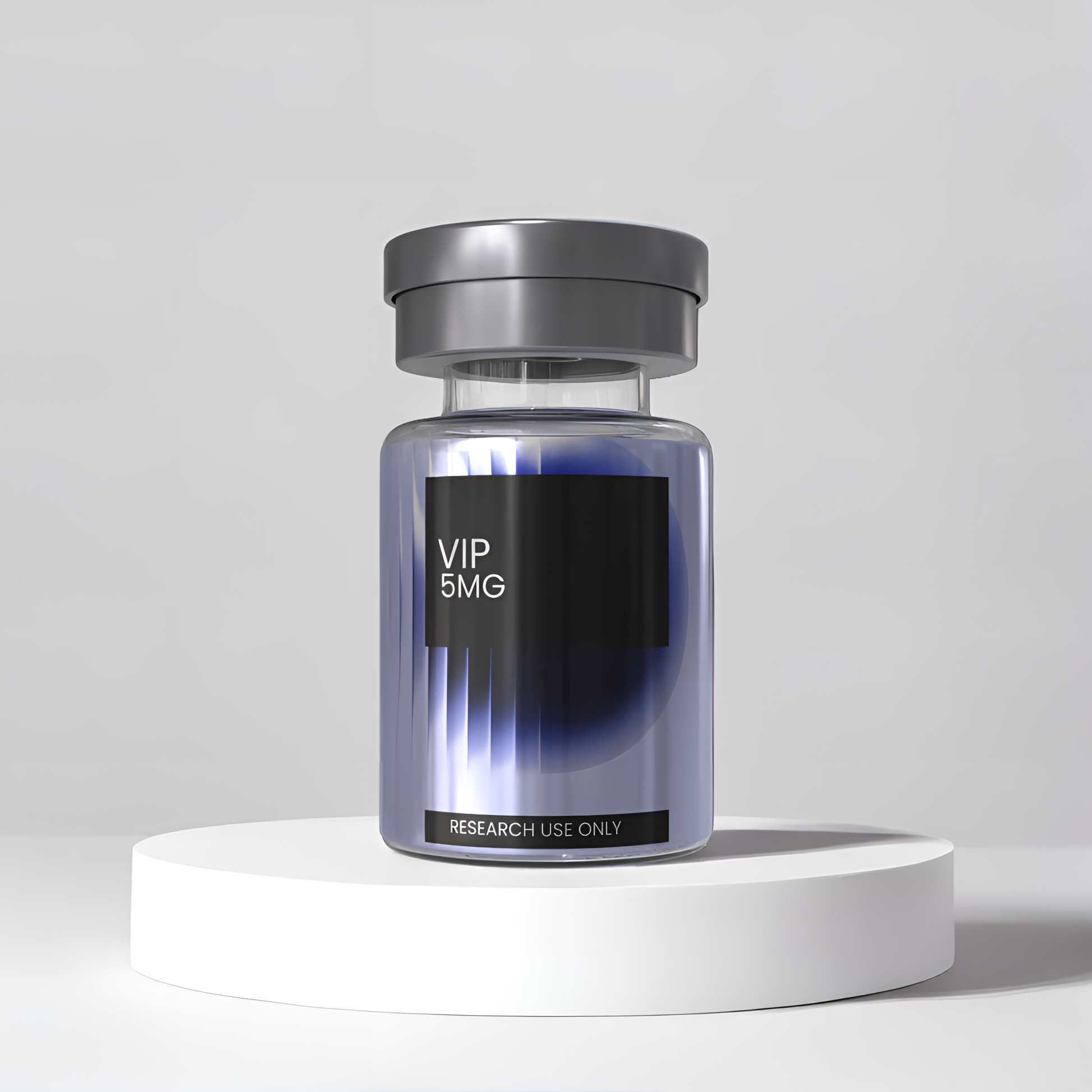 VIP 5mg research peptide vial — DISSOLV LABS lyophilized ≥99% purity